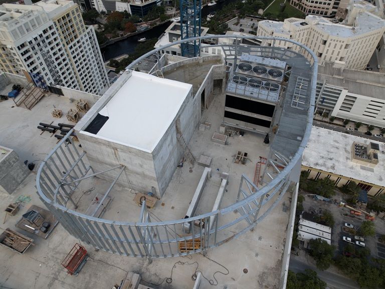 Hanover Riverwalk Fort Lauderdale Florida ariel view curved components